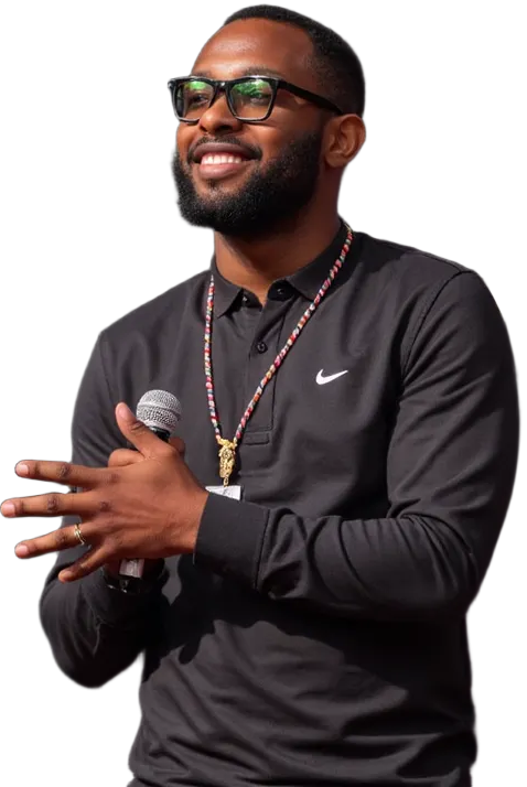 Image of Temitayo Fadojutimi giving a keynote speech